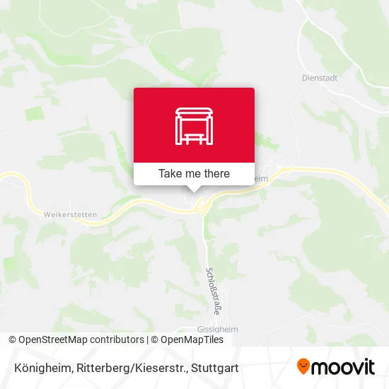 Карта Königheim, Ritterberg / Kieserstr.