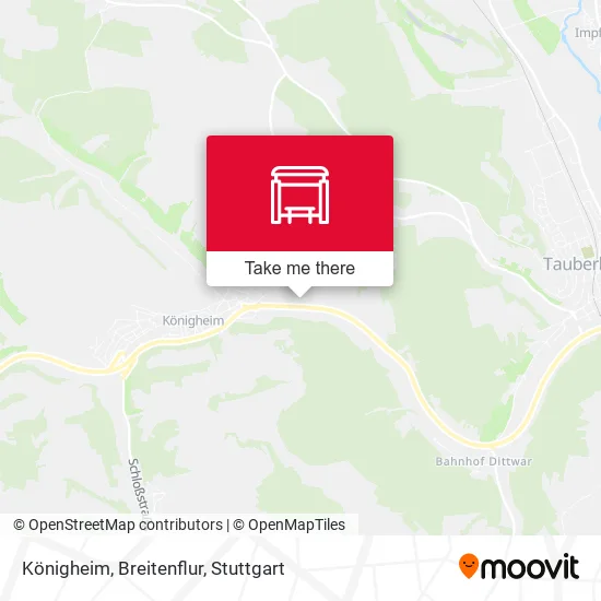 Карта Königheim, Breitenflur