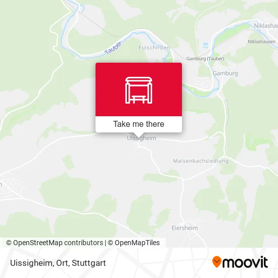 Карта Uissigheim, Ort