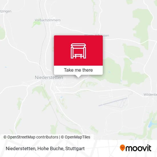 Карта Niederstetten, Hohe Buche