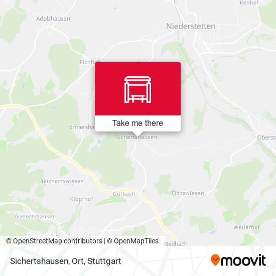 Карта Sichertshausen, Ort