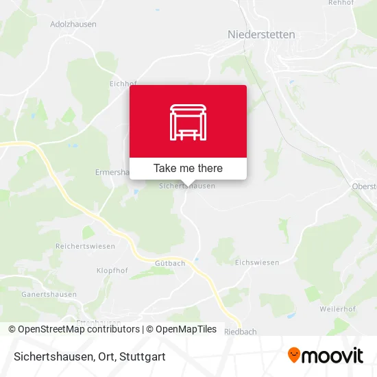 Карта Sichertshausen, Ort