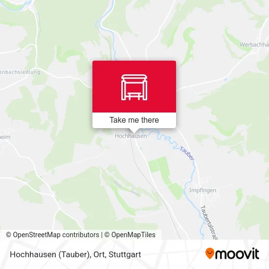 Карта Hochhausen (Tauber), Ort