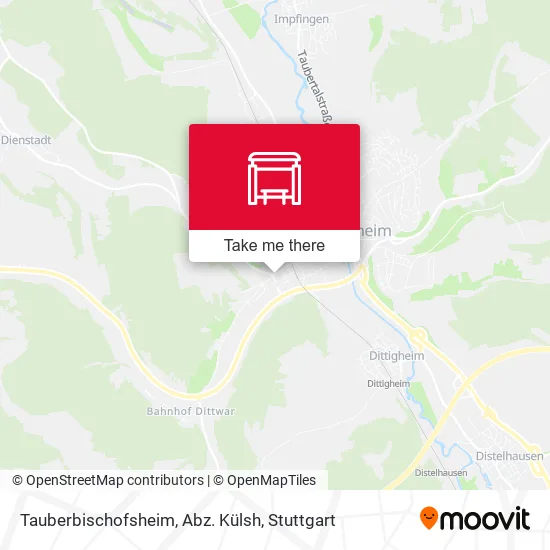 Карта Tauberbischofsheim, Abz. Külsh
