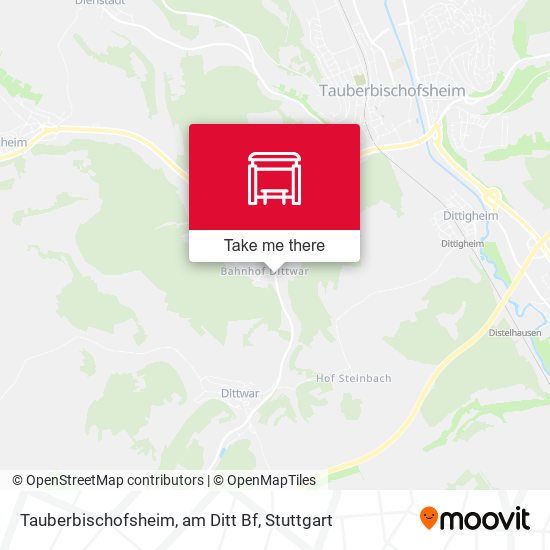 Карта Tauberbischofsheim, am Ditt Bf