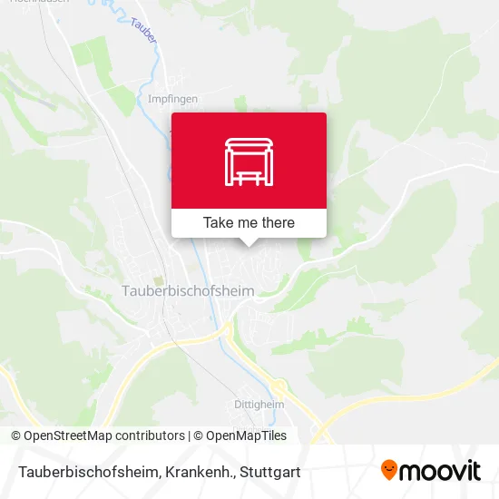 Карта Tauberbischofsheim, Krankenh.