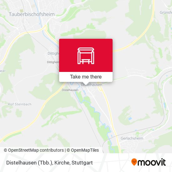 Distelhausen (Tbb.), Kirche map