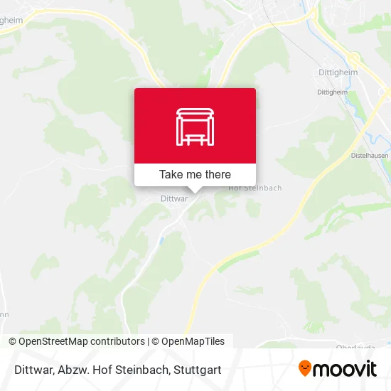 Карта Dittwar, Abzw. Hof Steinbach