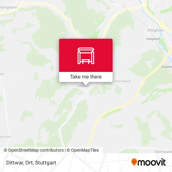 Карта Dittwar, Ort