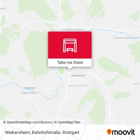 Карта Weikersheim, Bahnhofstraße