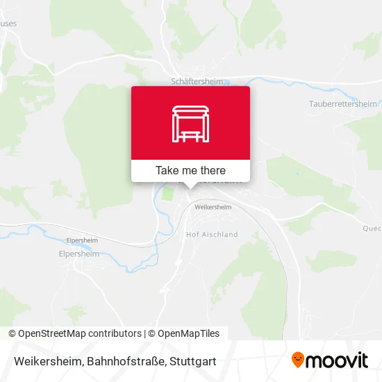 Карта Weikersheim, Bahnhofstraße