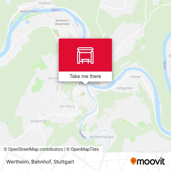 Карта Wertheim, Bahnhof