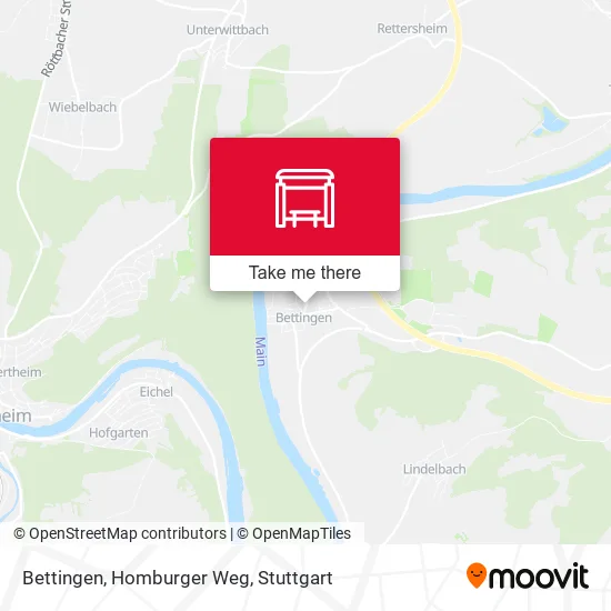 Карта Bettingen, Homburger Weg
