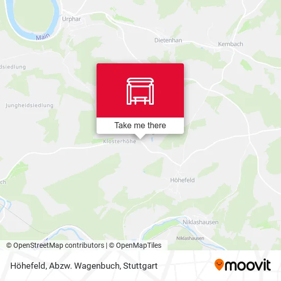 Карта Höhefeld, Abzw. Wagenbuch