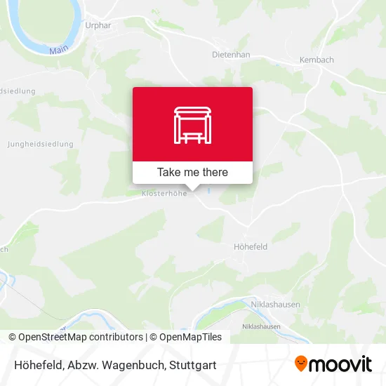 Карта Höhefeld, Abzw. Wagenbuch