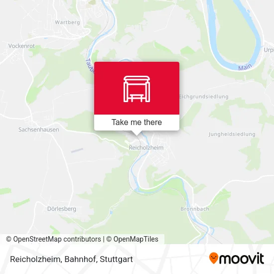 Карта Reicholzheim, Bahnhof