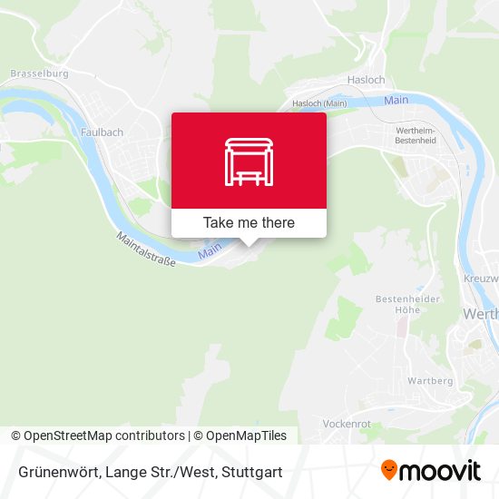 Grünenwört, Lange Str./West map