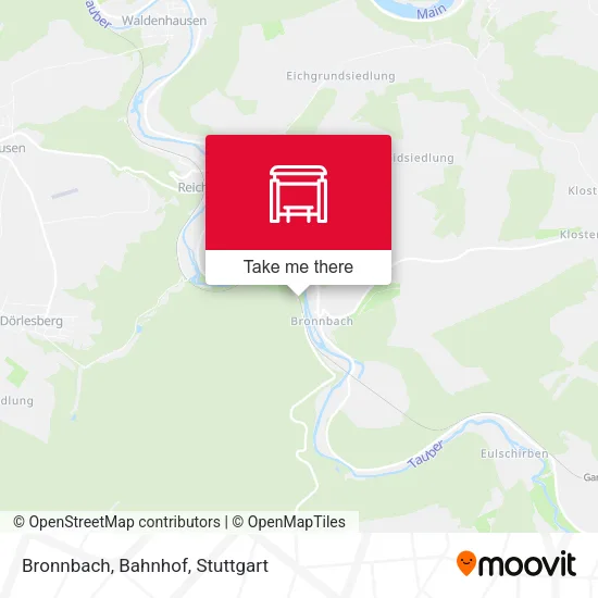 Карта Bronnbach, Bahnhof