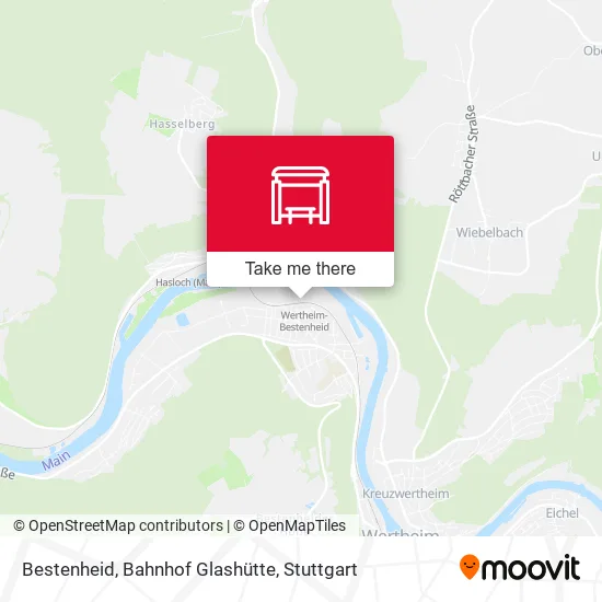 Карта Bestenheid, Bahnhof Glashütte