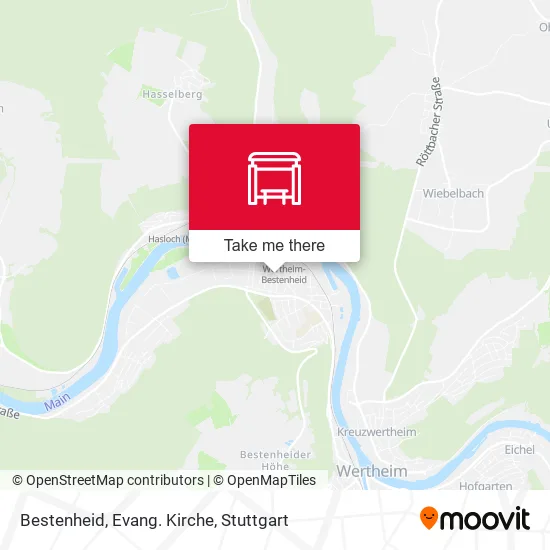 Карта Bestenheid, Evang. Kirche