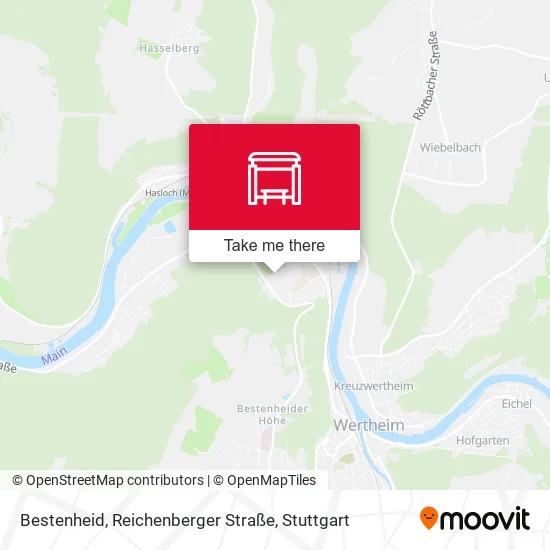 Карта Bestenheid, Reichenberger Straße