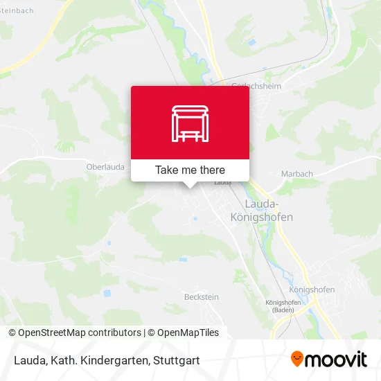 Карта Lauda, Kath. Kindergarten