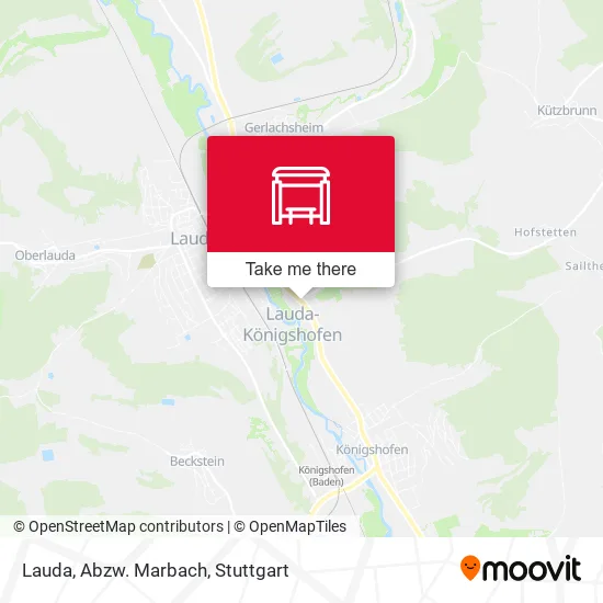 Карта Lauda, Abzw. Marbach