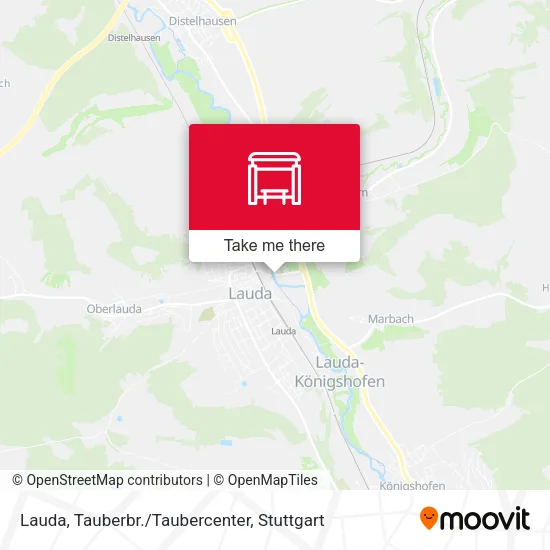 Карта Lauda, Tauberbr./Taubercenter