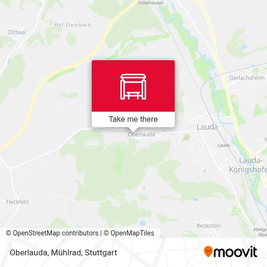 Oberlauda, Mühlrad map