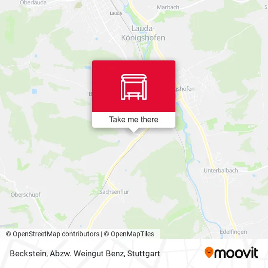 Карта Beckstein, Abzw. Weingut Benz