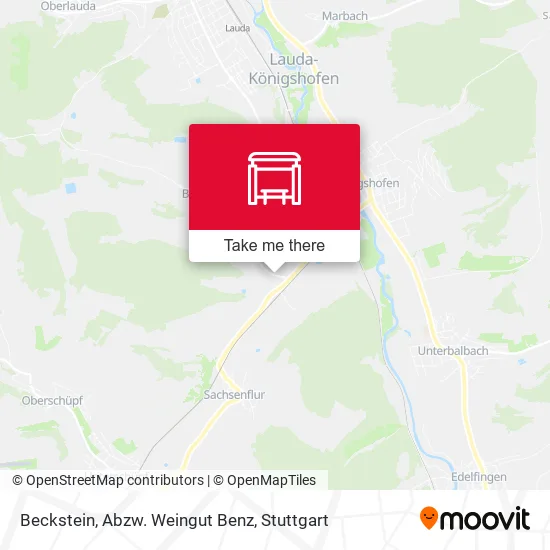 Карта Beckstein, Abzw. Weingut Benz