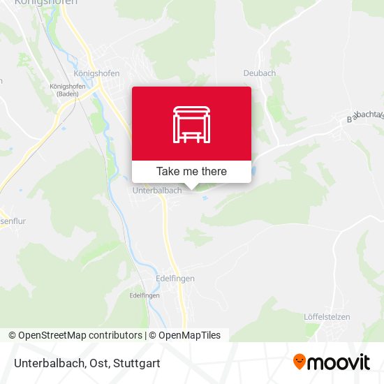 Карта Unterbalbach, Ost