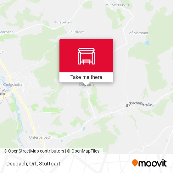 Карта Deubach, Ort