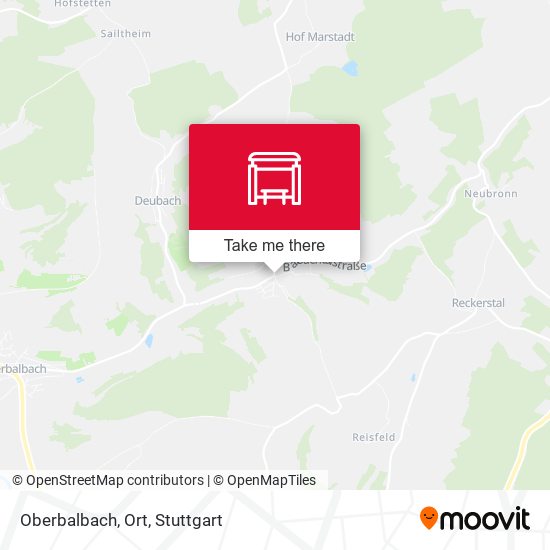Карта Oberbalbach, Ort