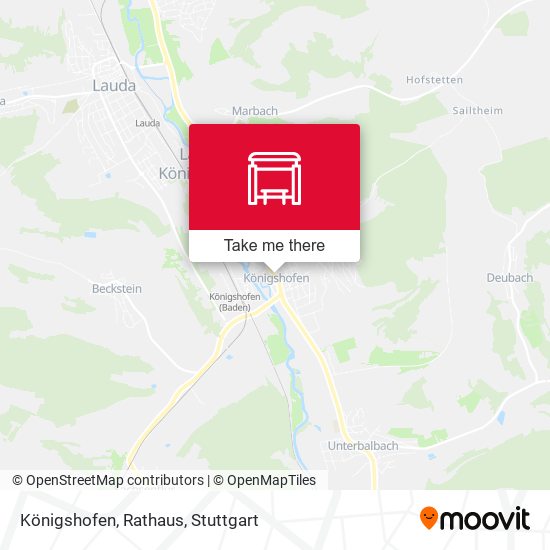 Königshofen, Rathaus map