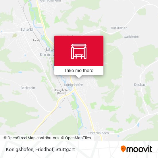 Königshofen, Friedhof map