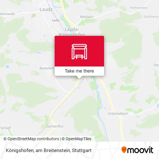 Карта Königshofen, am Breitenstein