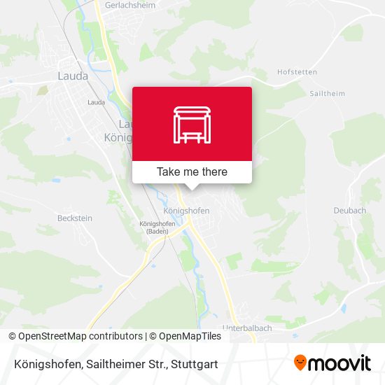 Карта Königshofen, Sailtheimer Str.