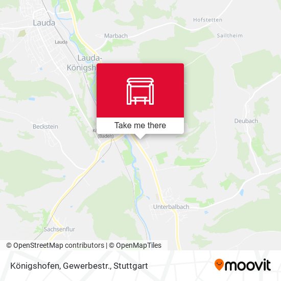Königshofen, Gewerbestr. map