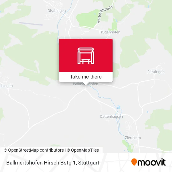 Карта Ballmertshofen Hirsch Bstg 1