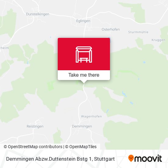 Demmingen Abzw.Duttenstein Bstg 1 map