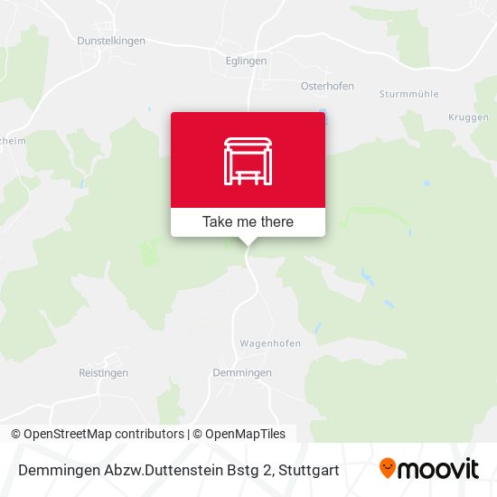 Demmingen Abzw.Duttenstein Bstg 2 map