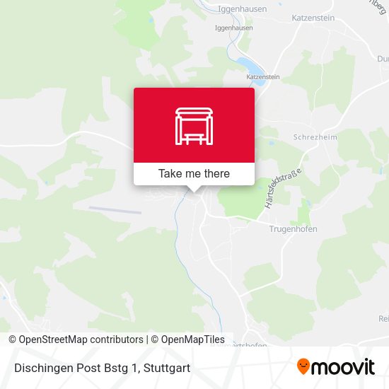 Карта Dischingen Post Bstg 1