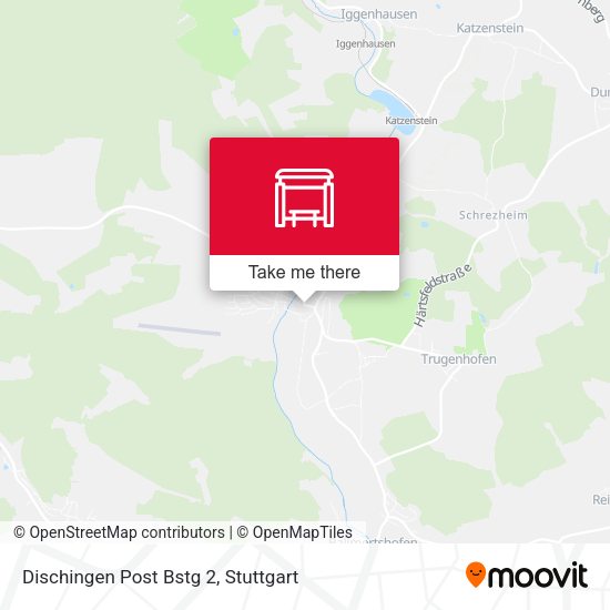Карта Dischingen Post Bstg 2