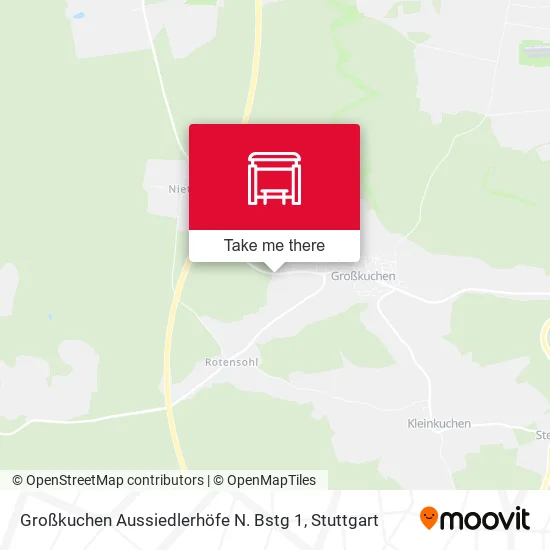 Карта Großkuchen Aussiedlerhöfe N. Bstg 1