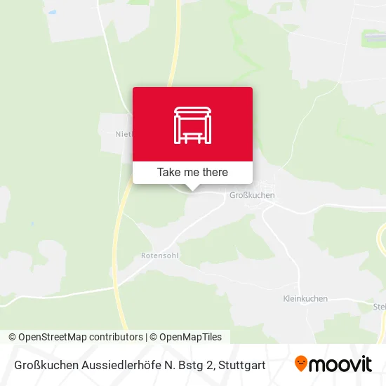 Карта Großkuchen Aussiedlerhöfe N. Bstg 2