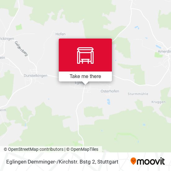 Eglingen Demminger- / Kirchstr. Bstg 2 map