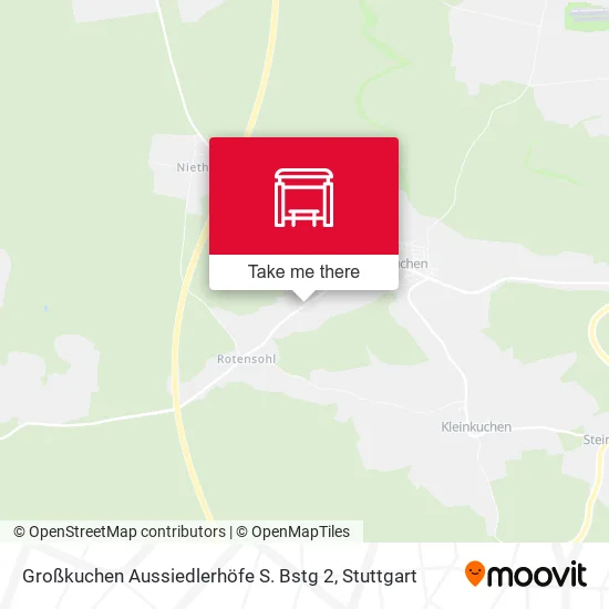 Карта Großkuchen Aussiedlerhöfe S. Bstg 2