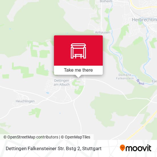 Dettingen Falkensteiner Str. Bstg 2 map
