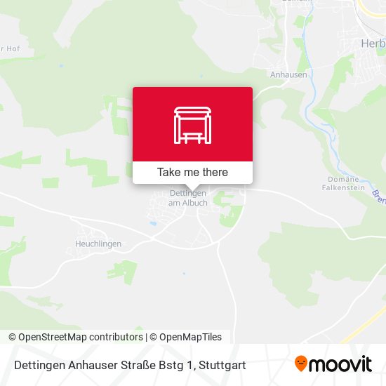 Карта Dettingen Anhauser Straße Bstg 1